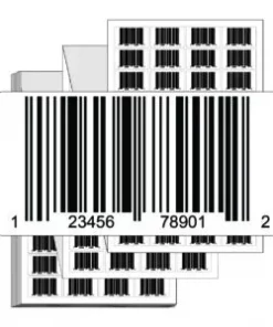 2.0" x 1.0" Preprinted UPC Labels - Fanfold