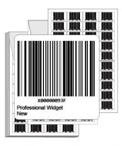 2.0" x 2.0" Preprinted FNSKU Labels - Fanfold